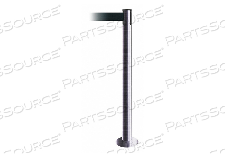 FIXED BARRIER POST W/ BELT SATIN CHROME by Tensabarrier FIXED BARRIER POST W/ BELT SATIN CHROME by Tensabarrier