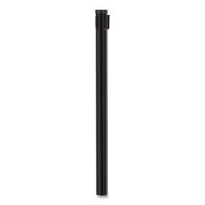 ADJUSTA-TAPE CROWD CONTROL POSTS ONLY, STEEL, 40" HIGH, BLACK, 2/BOX by Tatco