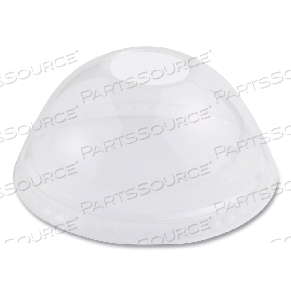 PLA CLEAR COLD CUP LIDS, DOME LID, FITS 9 OZ TO 24 OZ CUPS by World Centric PLA CLEAR COLD CUP LIDS, DOME LID, FITS 9 OZ TO 24 OZ CUPS by World Centric
