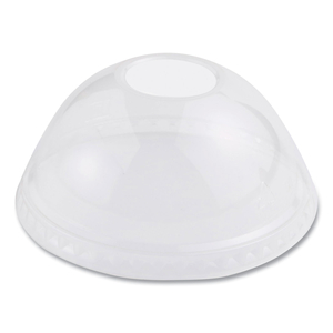 PLA CLEAR COLD CUP LIDS, DOME LID, FITS 9 OZ TO 24 OZ CUPS, 1,000/CARTON by World Centric