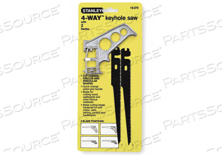 KEYHOLE SAW W/2 BLADES by Stanley KEYHOLE SAW W/2 BLADES by Stanley