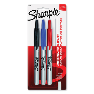 RETRACTABLE PERMANENT MARKER, FINE BULLET TIP, ASSORTED COLORS by Sharpie