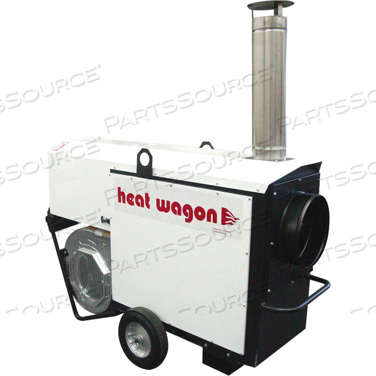 INDIRECT FIRED OIL HEATER - 400,000 BTU 120V DUCTABLE by Heat Wagon