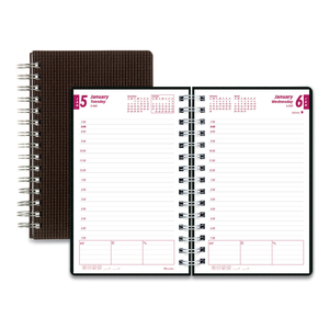 DURAFLEX DAILY PLANNER, 8 X 5, BLACK COVER, 12-MONTH (JAN TO DEC): 2023 by Brownline DURAFLEX DAILY PLANNER, 8 X 5, BLACK COVER, 12-MONTH (JAN TO DEC): 2023 by Brownline