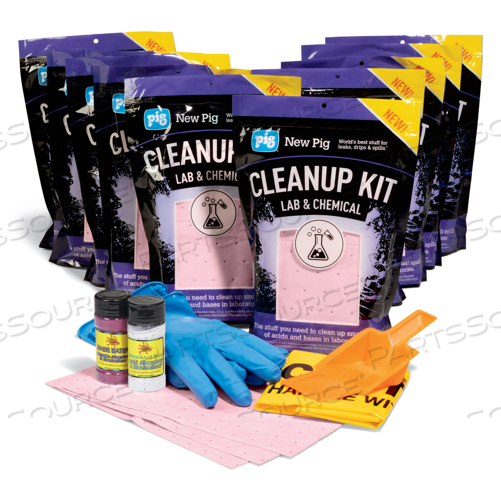 PIG LAB & CHEMICAL CLEANUP KIT by New Pig Corporation PIG LAB & CHEMICAL CLEANUP KIT by New Pig Corporation