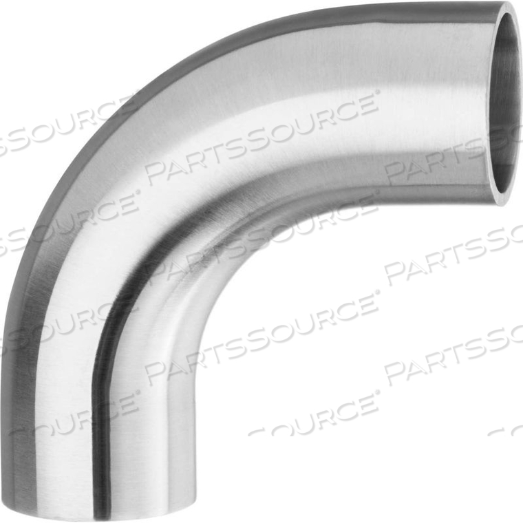 304 STAINLESS STEEL POLISHED 90 DEGREE ELBOW FOR BUTT WELD FITTINGS - FOR 2" TUBE OD 