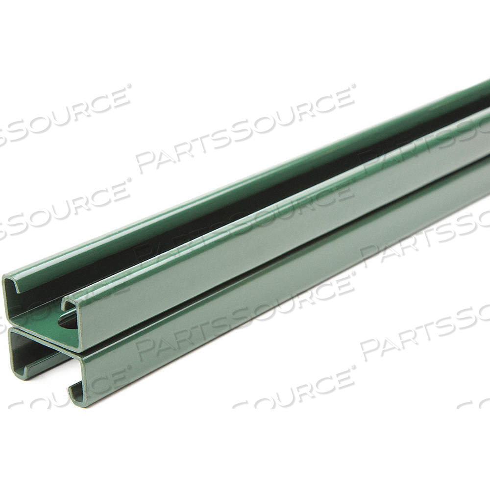 STRUT CHANNEL, SLOTTED BACK-TO-BACK, STEEL, PAINTED, 10 FT OVERALL LG, GREEN, SLOTTED by Approved Vendor STRUT CHANNEL, SLOTTED BACK-TO-BACK, STEEL, PAINTED, 10 FT OVERALL LG, GREEN, SLOTTED by Approved Vendor
