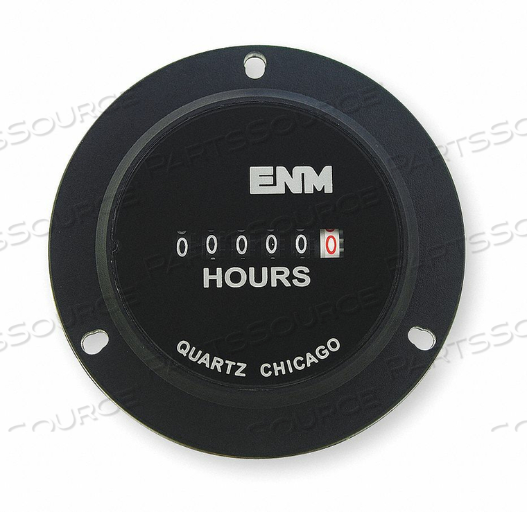 HOUR METER ELECTRICAL 3-HOLE FLANGE by ENM