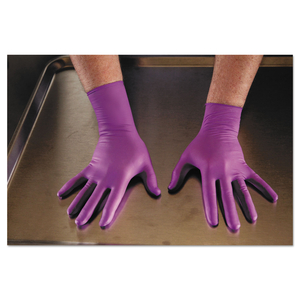 PURPLE NITRILE EXAM GLOVES, 310 MM LENGTH, LARGE, PURPLE by Kimtech