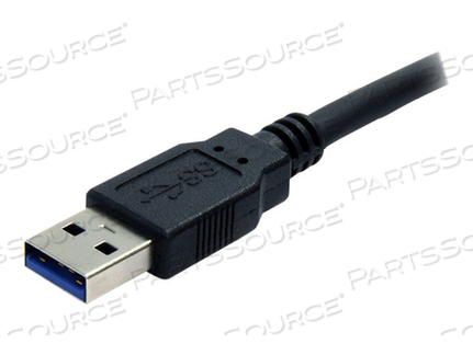 6FT BLACK SUPERSPEED USB 3.0 CABLE A/A - STARTECH.COMFEETS 6FT BLACK USB 3.0 CAB by StarTech.com Ltd.