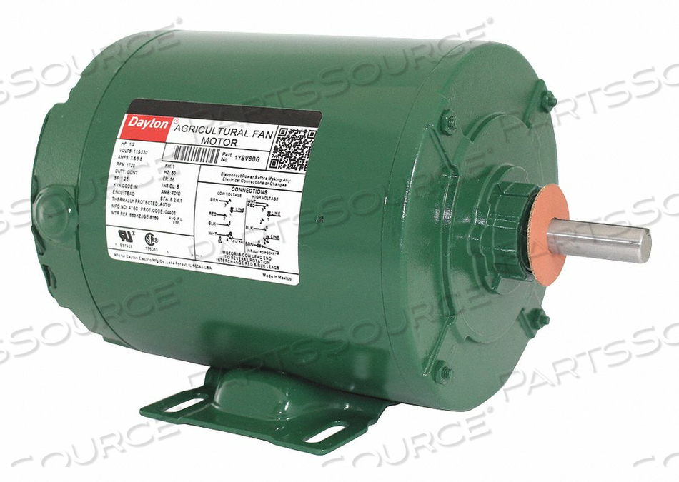 AG FAN MTR SPLT PH TEAO 1/2HP 1725RPM by DAYTON ELECTRIC MANUFACTURING CO