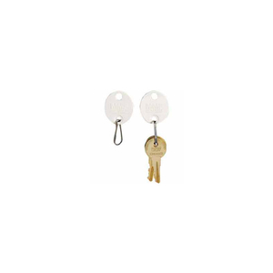 SNAP-HOOK OVAL KEY TAGS, TAGS 201-220, WHITE by MMF Industries