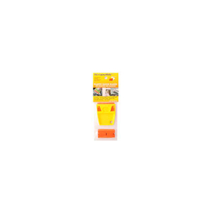 SCRAPERITE PLASTIC RAZOR BLADES WITH GENERAL PURPOSE HOLDER, YELLOW/ORANGE, 2-1/2" by Ocean Accessories, LLC