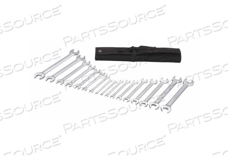 OPEN END WRENCH SET SAE METRIC 17 PCS. by Westward
