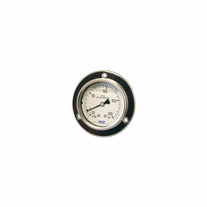 2.5" TYPE 233.55 3,000PSI/BAR GAUGE - 1/4" NPT LBM STAINLESS STEEL by WIKA USA