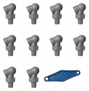 NOZZLE XR STYLE 0.086IN.DIA PK10 by Loc-Line