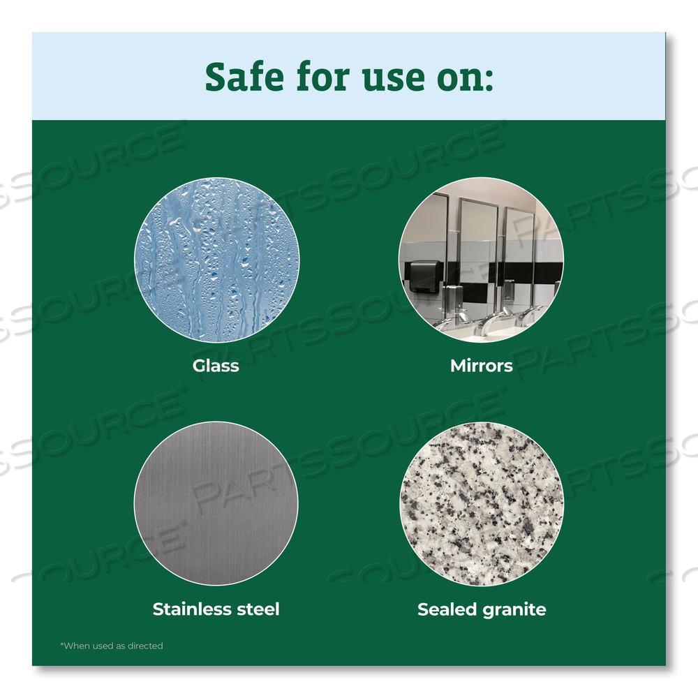 CLOROX PRO ECOCLEAN GLASS CLEANER, UNSCENTED, 32 OZ SPRAY BOTTLE by Clorox