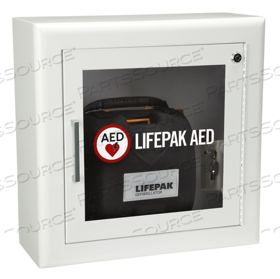 AED CABINET SURFACE-MOUNT WITH AUDIBLE ALARM by Physio-Control