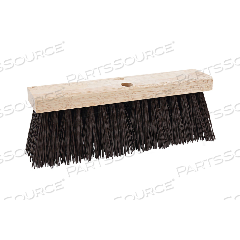 STREET BROOM HEAD, 6.25" BROWN POLYPROPYLENE BRISTLES, 16" BRUSH by Boardwalk STREET BROOM HEAD, 6.25" BROWN POLYPROPYLENE BRISTLES, 16" BRUSH by Boardwalk