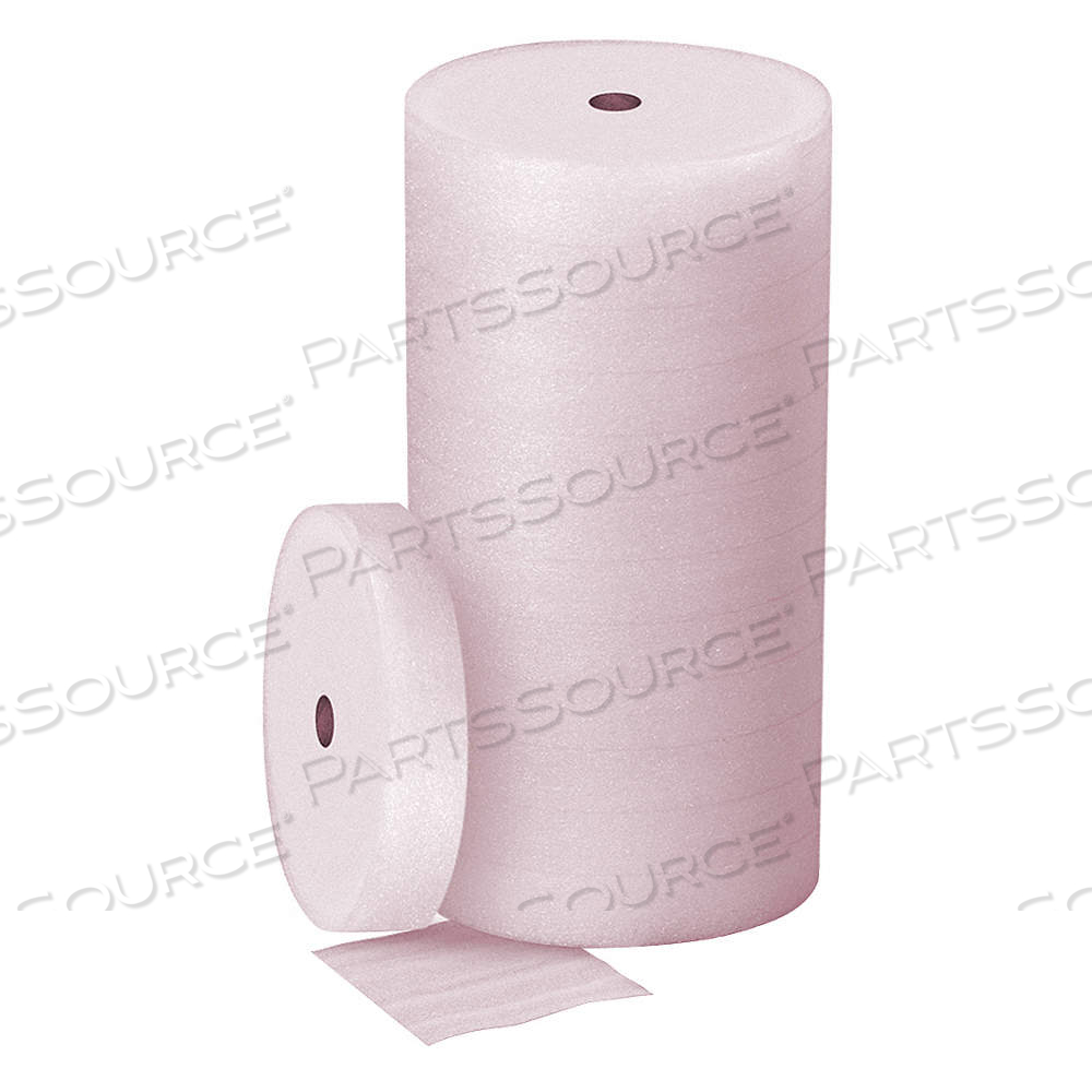 PACKING FOAM ROLL, 1/8 IN FOAM THICK, 72 IN ROLL WD, 550 FT ROLL LG, PINK, 1 ROLLS PER BUNDLE by Approved Vendor