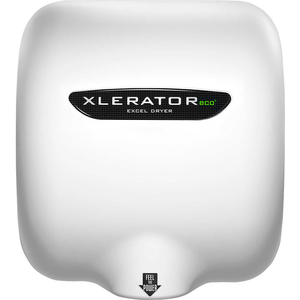 XLERATORECO AUTOMATIC HAND DRYER W/NOISE REDUCTION & HEPA FILTER, WHITE, 110-120V by Excel Dryer