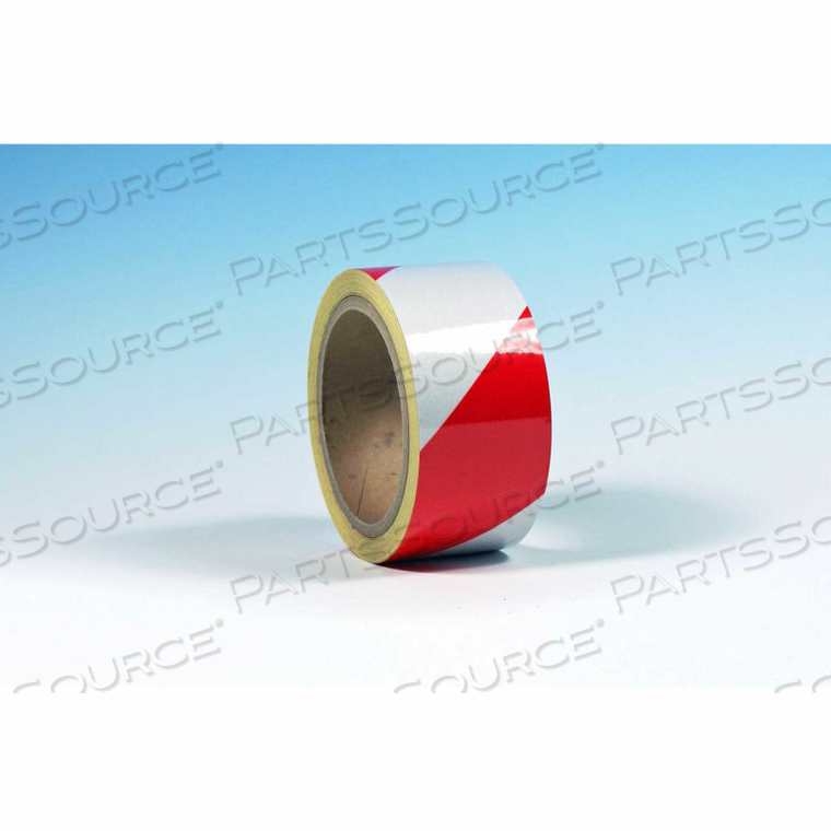 HIGH VISIBILITY REFLECTIVE TAPE, RED/WHITE, 2" X 30' by Heskins LLC HIGH VISIBILITY REFLECTIVE TAPE, RED/WHITE, 2" X 30' by Heskins LLC