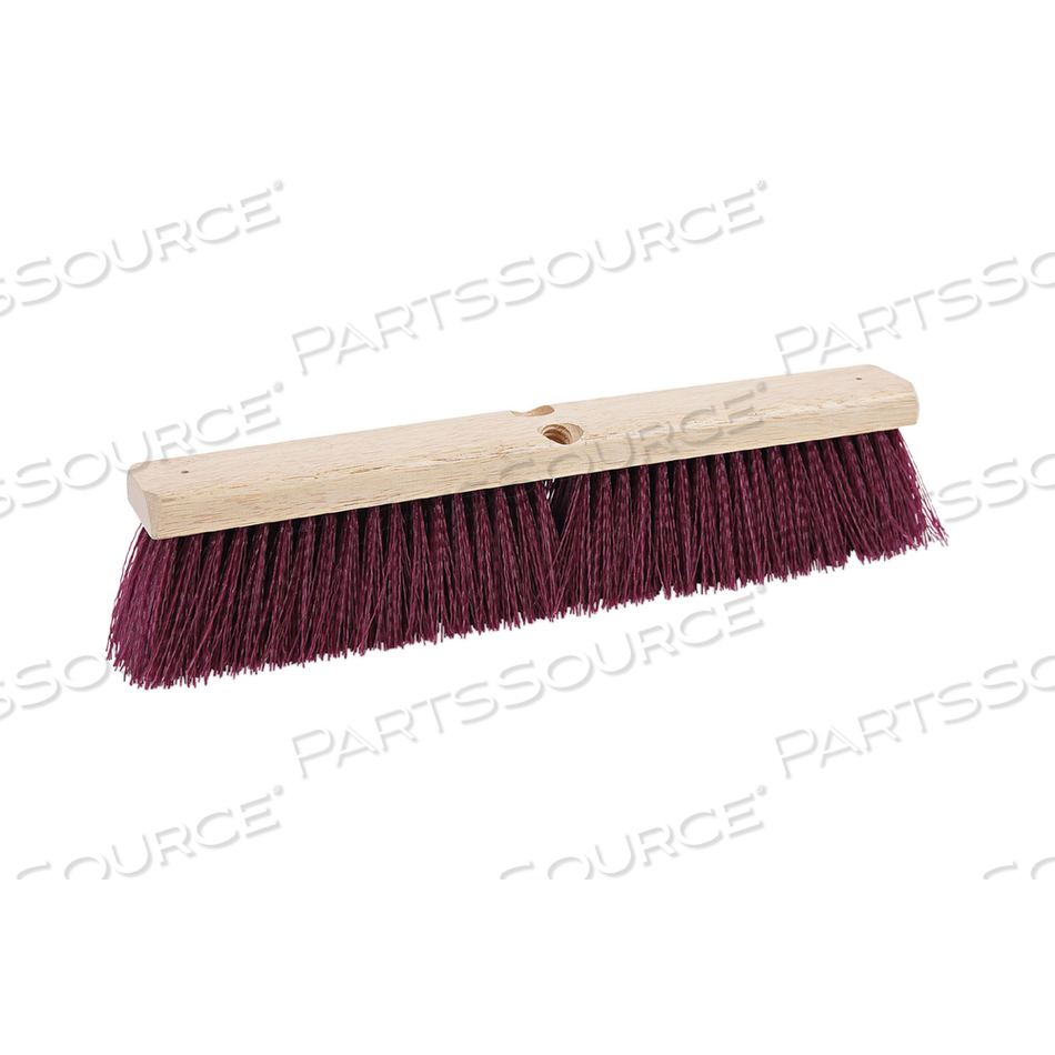 FLOOR BRUSH HEAD, 3" MAROON HEAVY-DUTY POLYPROPYLENE BRISTLES, 18" BRUSH by Boardwalk FLOOR BRUSH HEAD, 3" MAROON HEAVY-DUTY POLYPROPYLENE BRISTLES, 18" BRUSH by Boardwalk
