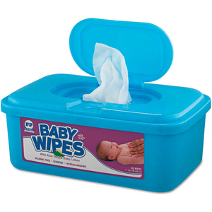AMERCAREROYAL BABY WIPES TUB, WHITE, 80/TUB, 12/CASE by United Stationers Supply AMERCAREROYAL BABY WIPES TUB, WHITE, 80/TUB, 12/CASE by United Stationers Supply