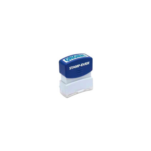 STAMP-EVER PRE-INKED STAMP, ORIGINAL, 9/16" X 1-11/16", BLUE by U.S. Stamp & Sign