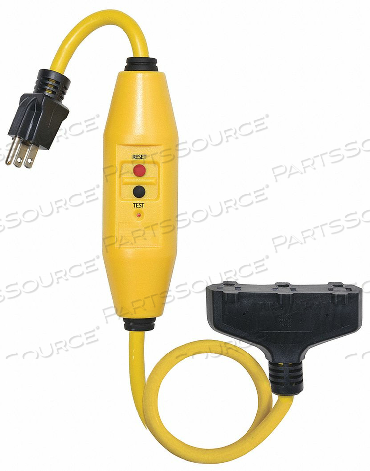 LINE CORD GFCI 2FT 15A YEL 125V LINE CORD GFCI 2FT 15A YEL 125V