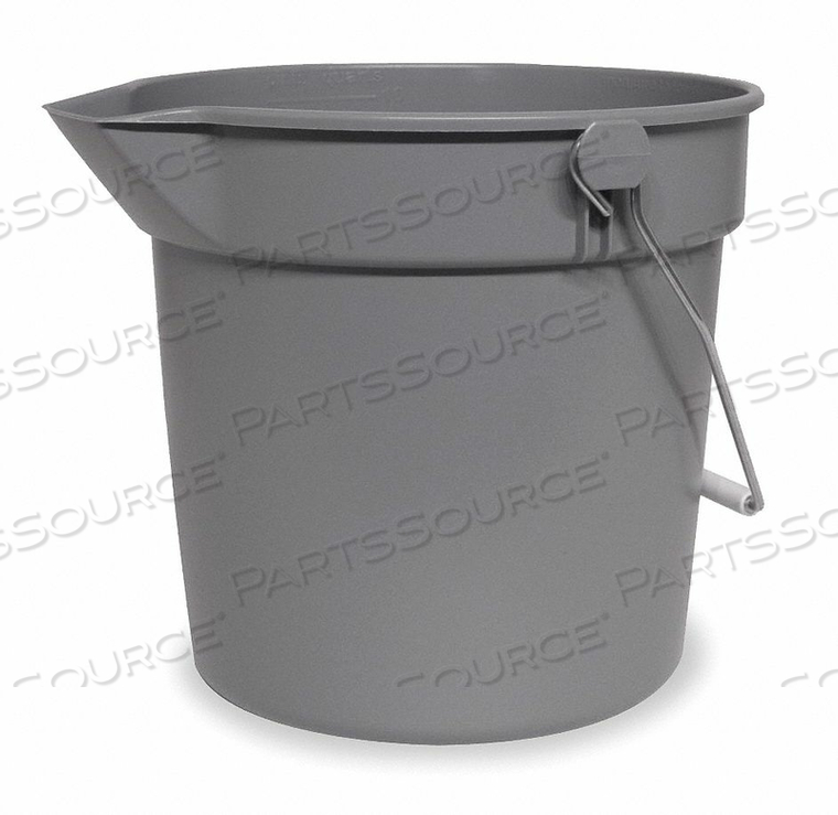 PAIL 2-1/2 GAL. GRAY by Tough Guy