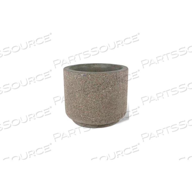 CONCRETE OUTDOOR PLANTER 36"DIA X 30"H ROUND GRAY LIMESTONE by Bohlmann CONCRETE OUTDOOR PLANTER 36"DIA X 30"H ROUND GRAY LIMESTONE by Bohlmann