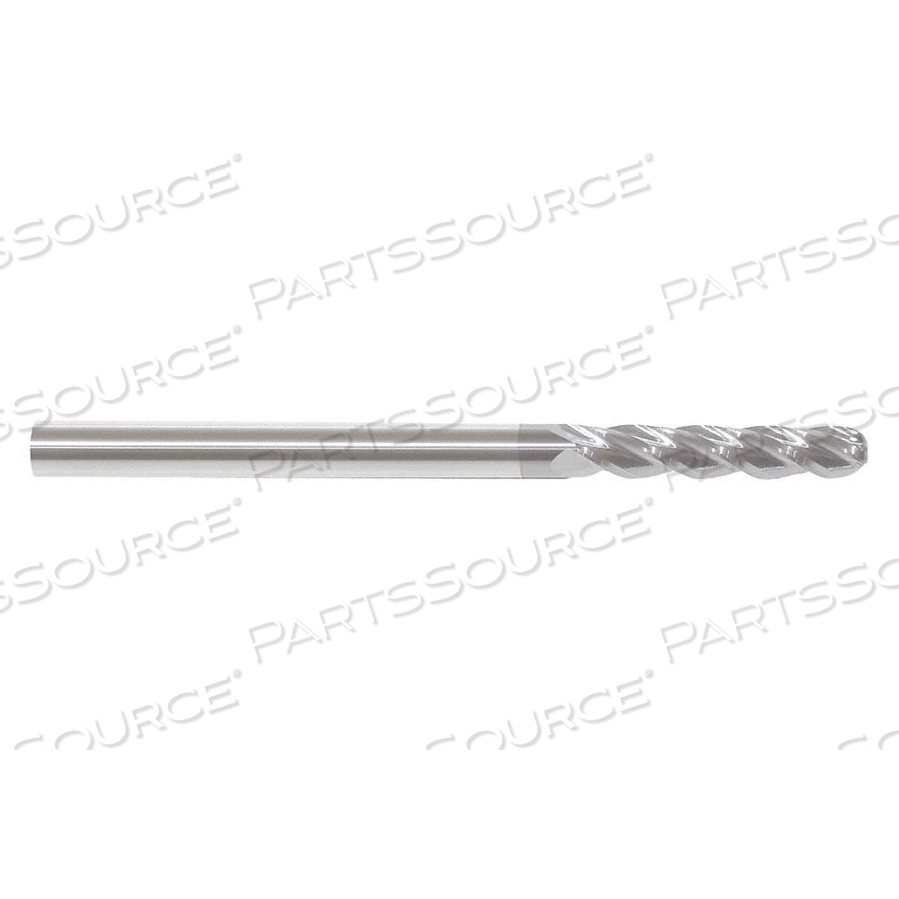 BALL END MILL, 4 FLUTES, 5/16 IN MILLING DIA., 1 1/8 IN LG OF CUT, 3 IN OVERALL LG by Approved Vendor BALL END MILL, 4 FLUTES, 5/16 IN MILLING DIA., 1 1/8 IN LG OF CUT, 3 IN OVERALL LG by Approved Vendor