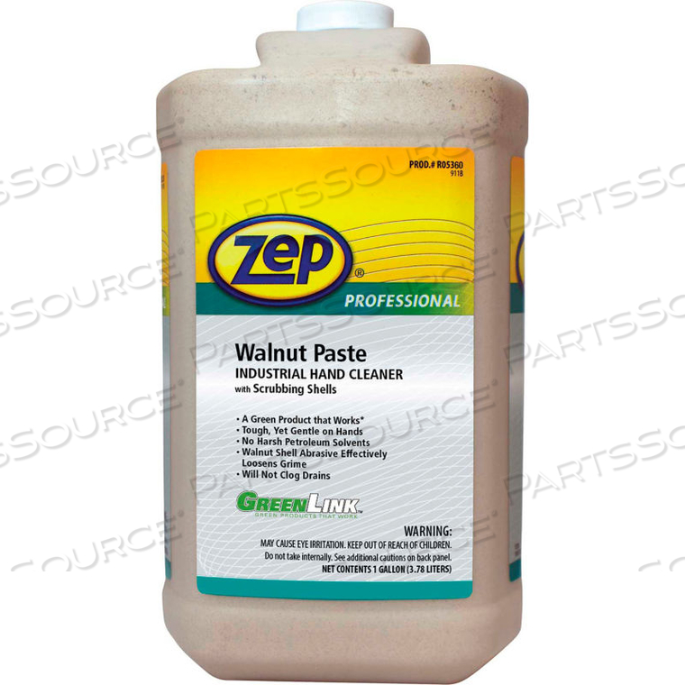 PROFESSIONAL WALNUT PASTE INDUSTRIAL HAND CLEANER W/ SCRUBBING SHELLS - 4 GAL. BOTTLES 