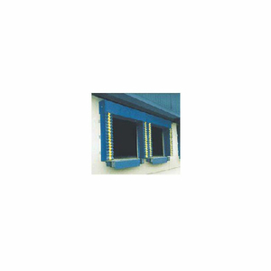 BLUE DOCK DOOR SEAL MODEL 130 HEAVY DUTY 40 OUNCE 8'W X 8'H WITH HD WEAR PLEATS by Chalfant Sewing Fabricators, Inc.