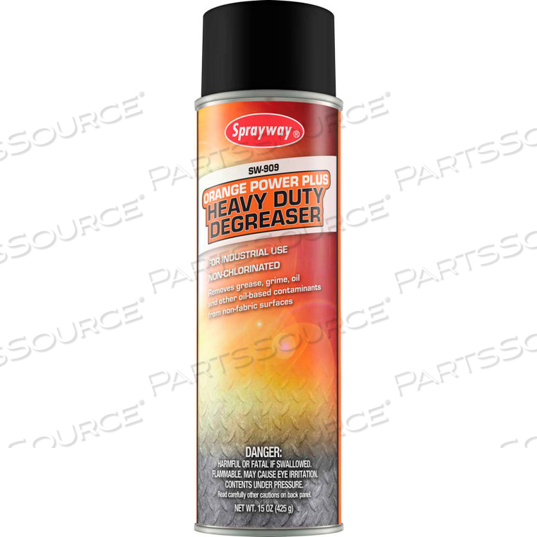 ORANGE POWER PLUS HEAVY DUTY DEGREASER, 20 OZ. AEROSOL SPRAY 