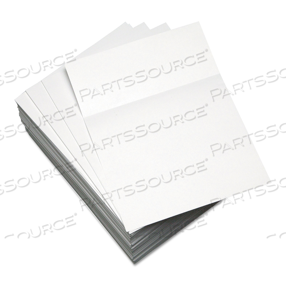 CUSTOM CUT-SHEET COPY PAPER, 92 BRIGHT, MICRO-PERFORATED 3.5" FROM BOTTOM, 20 LB BOND WEIGHT, 8.5 X 11, WHITE, 500/REAM by Lettermark CUSTOM CUT-SHEET COPY PAPER, 92 BRIGHT, MICRO-PERFORATED 3.5" FROM BOTTOM, 20 LB BOND WEIGHT, 8.5 X 11, WHITE, 500/REAM by Lettermark