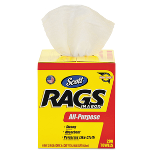 RAGS IN A BOX, POP-UP BOX, 10 X 12, WHITE by Scott RAGS IN A BOX, POP-UP BOX, 10 X 12, WHITE by Scott