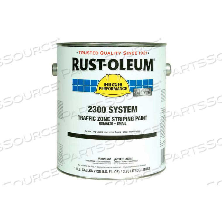 2348402 RUST-OLEUM TRAFFIC MARKING STRIPING PAINT, 1 GAL, YELLOW, FLAT by Rust-Oleum