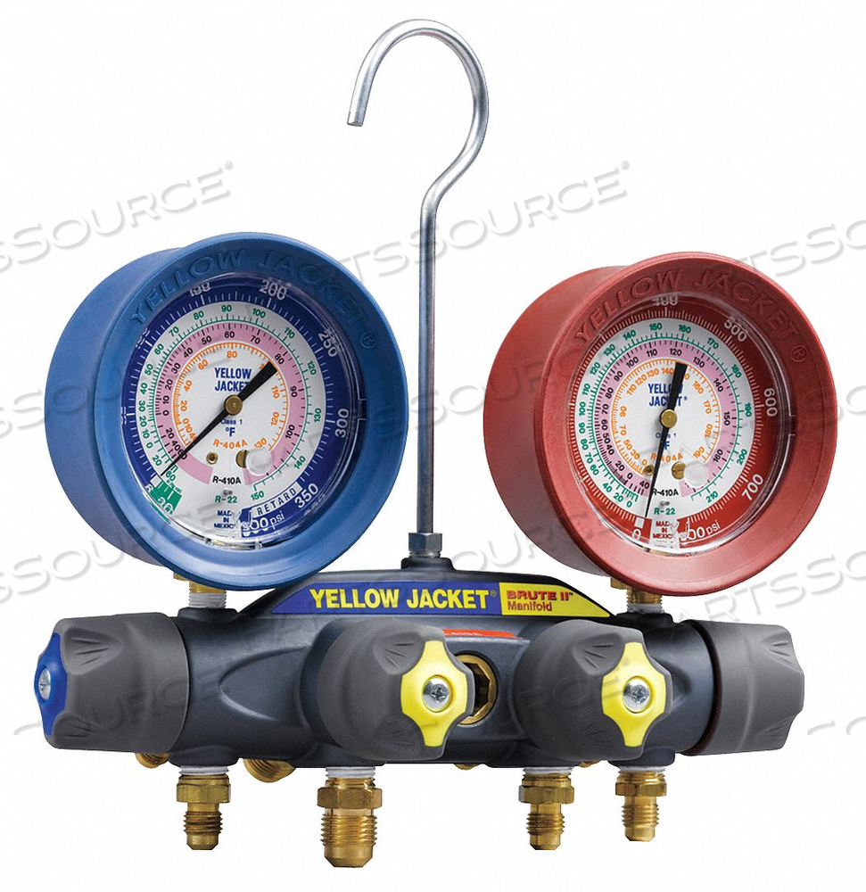 MECHANICAL MANIFOLD GAUGE SET 4-VALVE by Checkers MECHANICAL MANIFOLD GAUGE SET 4-VALVE by Checkers