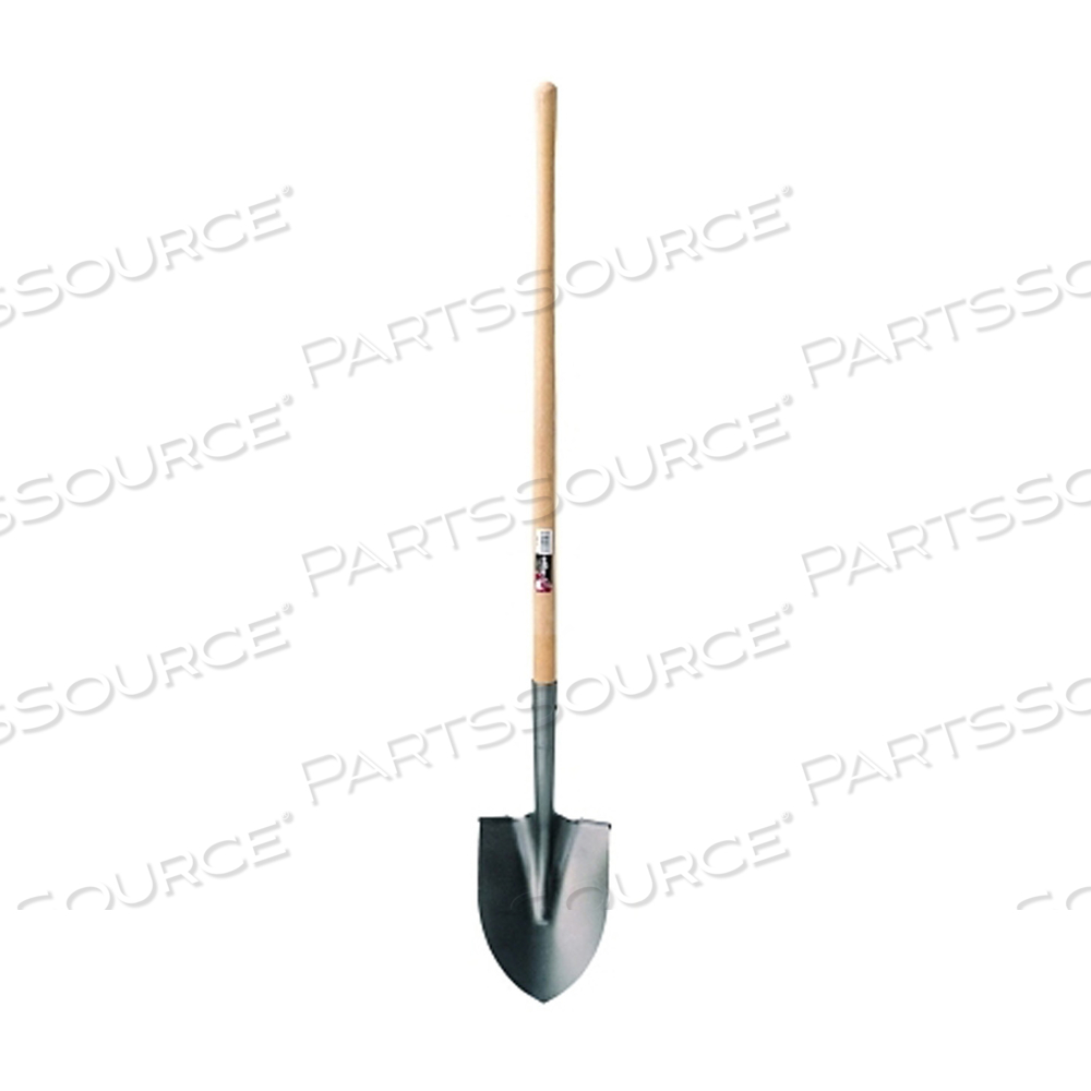 EAGLE SHOVEL, 11 IN X 8-1/4 IN ROUND POINT BLADE, 46 IN WHITE ASH HANDLE by True Temper EAGLE SHOVEL, 11 IN X 8-1/4 IN ROUND POINT BLADE, 46 IN WHITE ASH HANDLE by True Temper