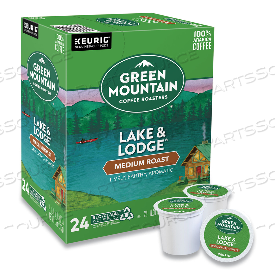 LAKE AND LODGE COFFEE K-CUPS, MEDIUM ROAST by Green Mountain Coffee LAKE AND LODGE COFFEE K-CUPS, MEDIUM ROAST by Green Mountain Coffee
