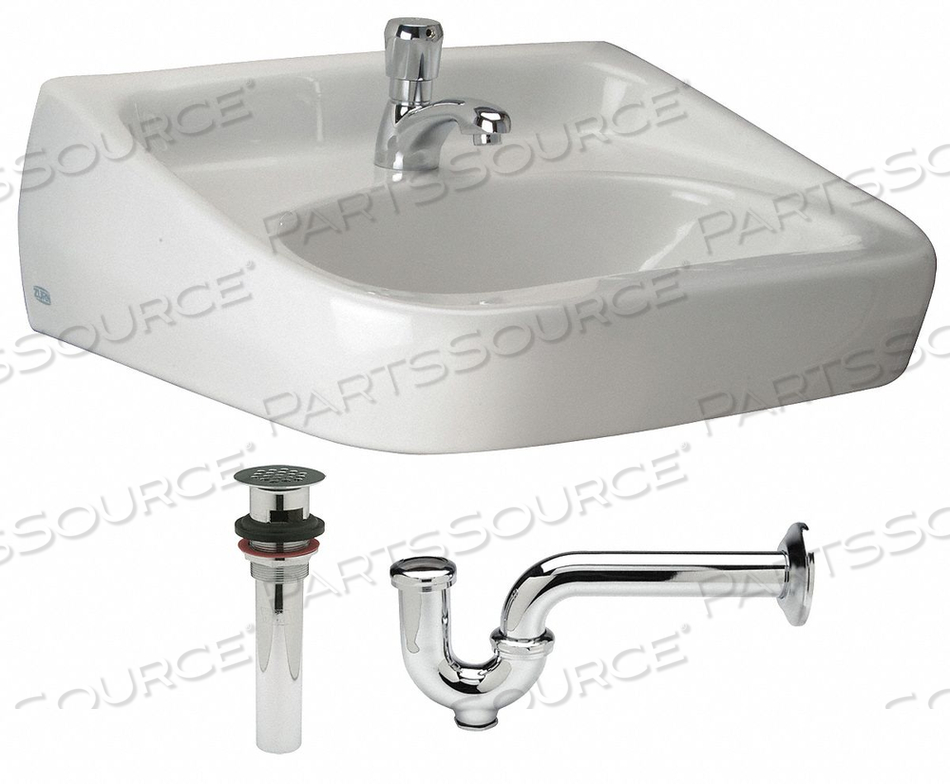 LAVATORY SINK WITH FAUCET WALL MOUNT by Zurn Industries LLC LAVATORY SINK WITH FAUCET WALL MOUNT by Zurn Industries LLC