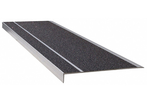 STAIR TREAD BLACK 36IN W EXTRUDED ALUM by Wooster