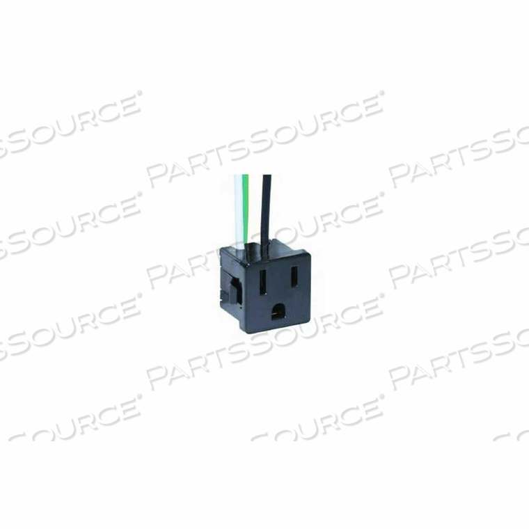 3 WIRE 2 POLE SNAP-IN CONVENIENCE OUTLET by Satco
