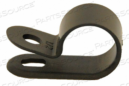 CABLE CLAMP 1/4 IN BLACK PK100 by Dolphin Components