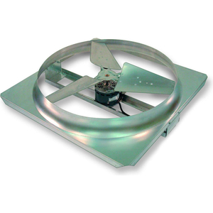 24" COMFORT AIDE WHOLE HOUSE FAN WITH SHUTTER - DIRECT DRIVE - 4000 CFM - 1/4 HP by Triangle Engineering