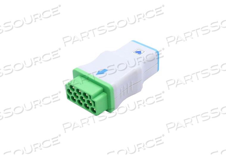 ADAPTER, 11-PIN, 3/5 PATIENT, LATEX-FREE, MEETS 10:2003E, 5, CE, FDA, ISO 10993-1, ROHS, TUV 