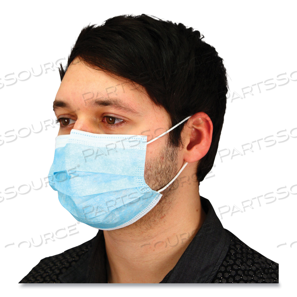 MALT BY IMPACT THREE-PLY FACE MASK WITH EAR LOOPS, 50 BOX by Impact Products