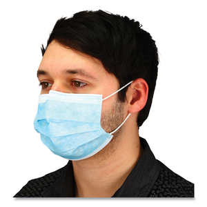 MALT BY IMPACT THREE-PLY FACE MASK WITH EAR LOOPS, 50 BOX, 40 BOXES/CARTON by Impact Products